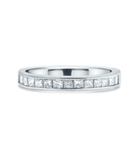 Load image into Gallery viewer, Channel Set Princess Cut Diamond Band
