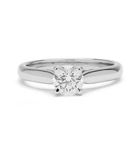 Load image into Gallery viewer, Tiffany Style Platinum &amp; Diamond Engagement Ring