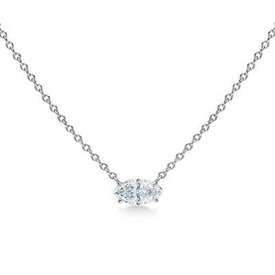 1.07 Carat Marquise Diamond Necklace