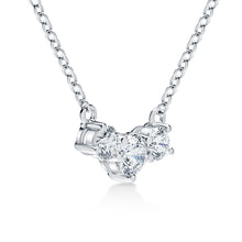 Load image into Gallery viewer, 1 Carat Three Stone VS G Diamond Necklace