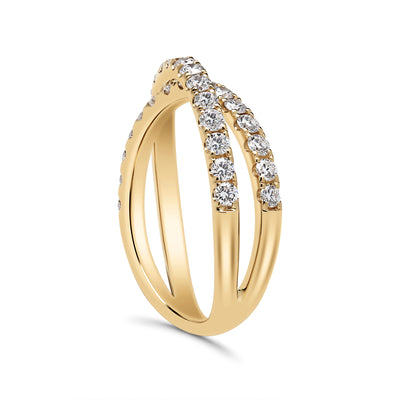 Diamond Band With A Twist