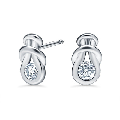 Diamond Knot Style Earrings