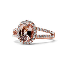 Load image into Gallery viewer, Morganite &amp; Diamond Ring