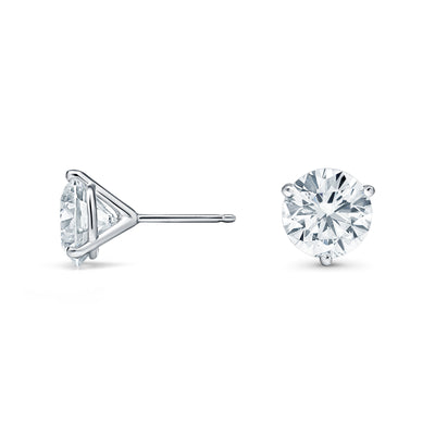 E-F SI3 5 CTTW Natural Diamond Stud Earrings