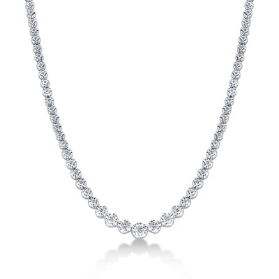 4 Carat F-G VS1 Diamond Eternity Necklace