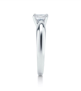 1.02 carat F VS2 Princess Cut Solitaire Diamond Engagement Ring