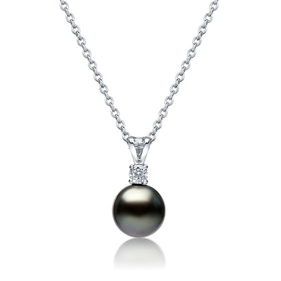 Tahitian Pearl & Diamond Necklace
