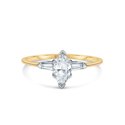 Marquise Diamond Engagement Ring