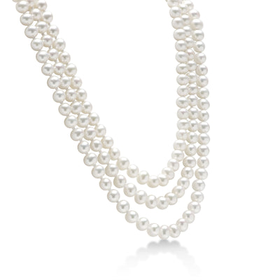 ‘Endless’ Pearl Strand 100” 7-8mm