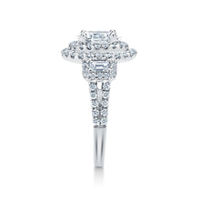 Load image into Gallery viewer, Oval Double Halo Engagement Ring