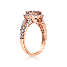 Load image into Gallery viewer, Morganite &amp; Diamond Ring