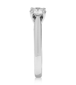 Tiffany Style Platinum & Diamond Engagement Ring