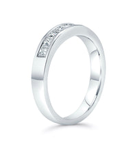 Load image into Gallery viewer, Channel Set Princess Cut Diamond Band