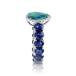 Coomi Sapphire & Opal Ring