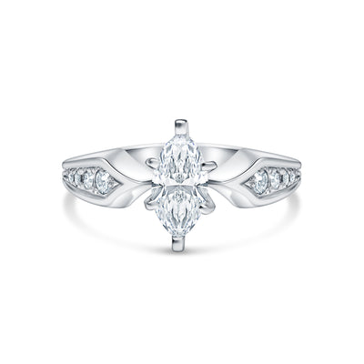 Marquise Diamond Engagement Ring