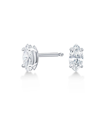 Marquise Diamond Studs