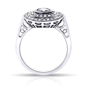 Art Deco Style Diamond Ring Custom Made to fit your diamond