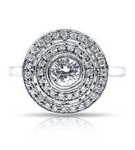 Load image into Gallery viewer, Art Deco Style Diamond Ring Custom Made to fit your diamond