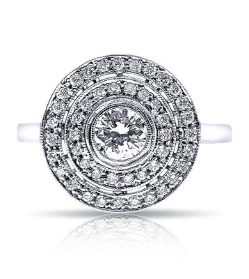 Art Deco Style Diamond Ring Custom Made to fit your diamond